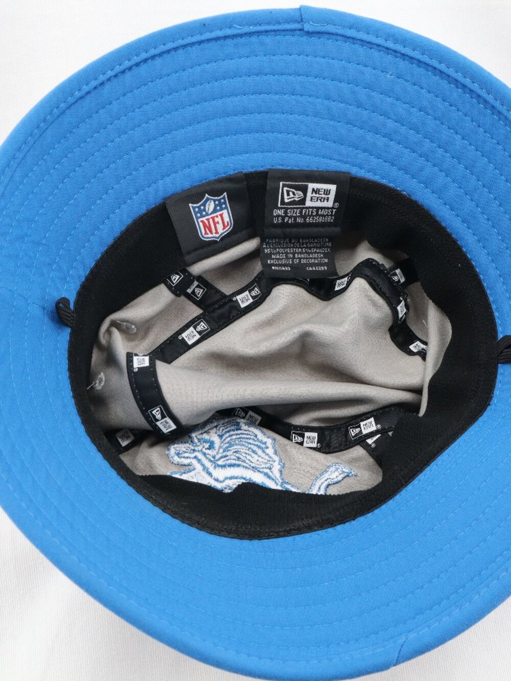 Detroit Lions New Era Digi Tech Heather Bucket Hat Honolulu Blue NFL NWOT - Picture 7 of 8